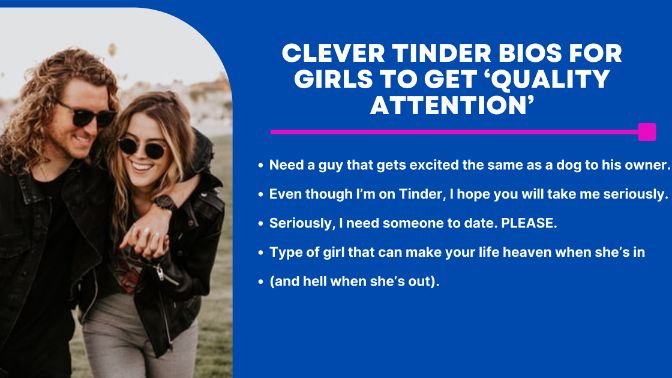 Clever tinder bios for girls